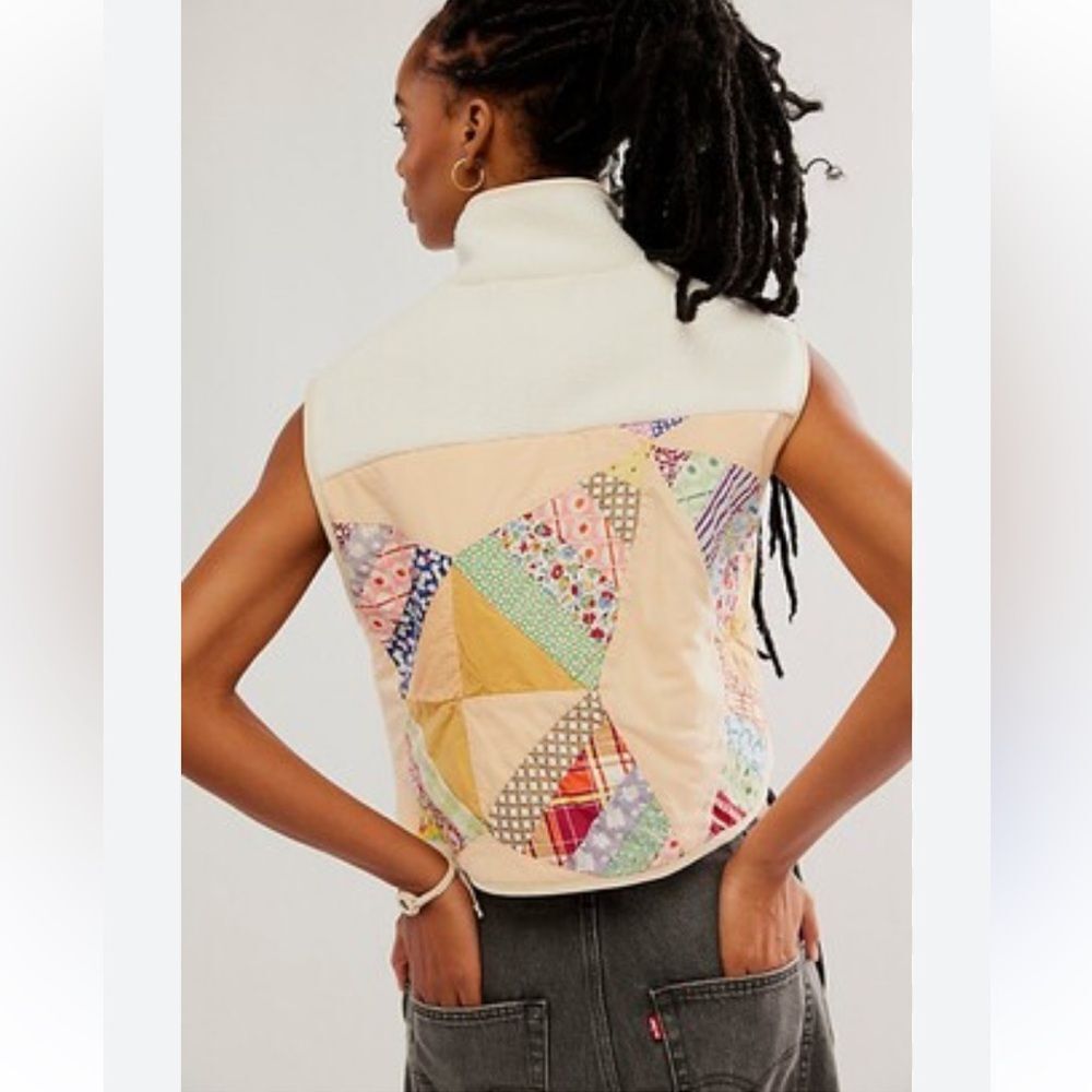 Tricia Fix Quilted Sherpa Vest
By Free People each piece is Unique no 2 alike - Picture 2 of 8